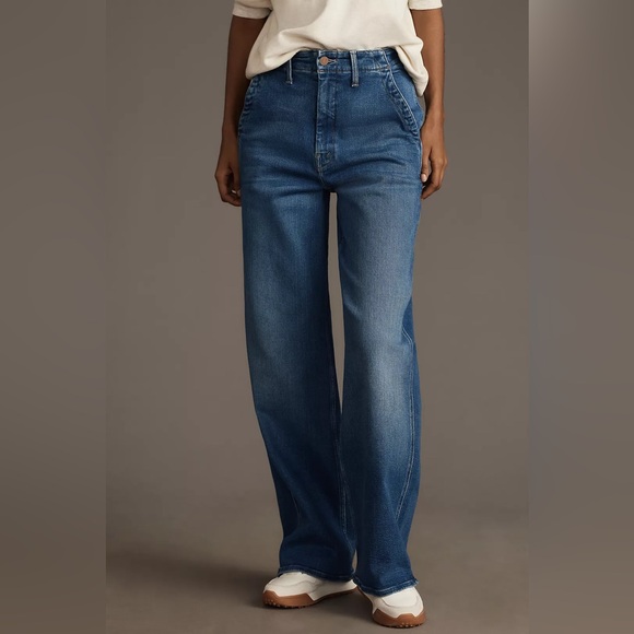 SOLD OUT ☀️ MOTHER The Major Skimp Jeans in Classic Blue - Picture 1 of 6
